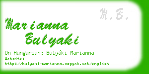 marianna bulyaki business card