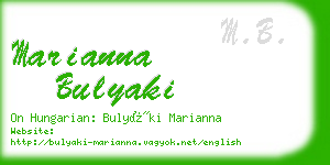 marianna bulyaki business card